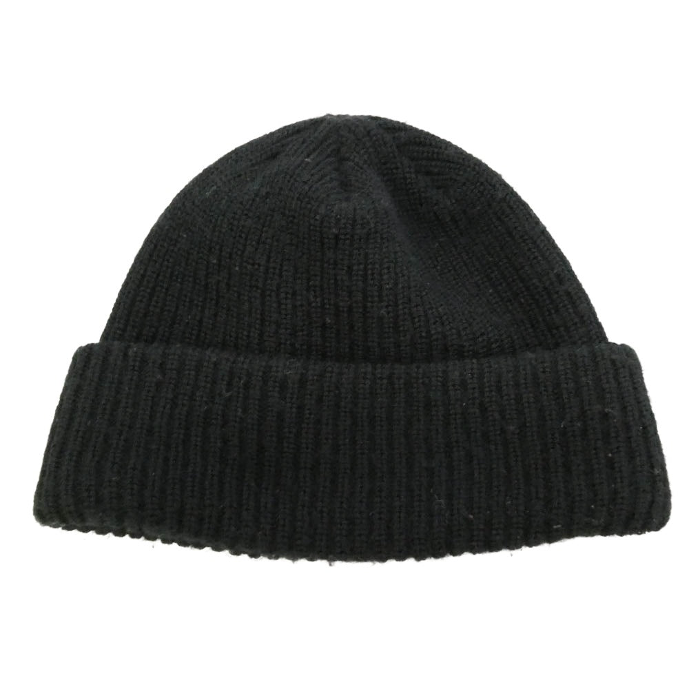 Supreme シュプリーム ワングラム期 Loose Gauge Beanie ロゴ刺繍 ルーズゲージ アクリル ニット帽 ビーニー BLACK WHITE ブラック系【中古】