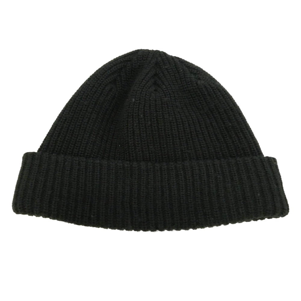 Supreme シュプリーム ワングラム期 Loose Gauge Beanie ロゴ刺繍 ルーズゲージ アクリル ニット帽 ビーニー BLACK BLACK ブラック系【中古】
