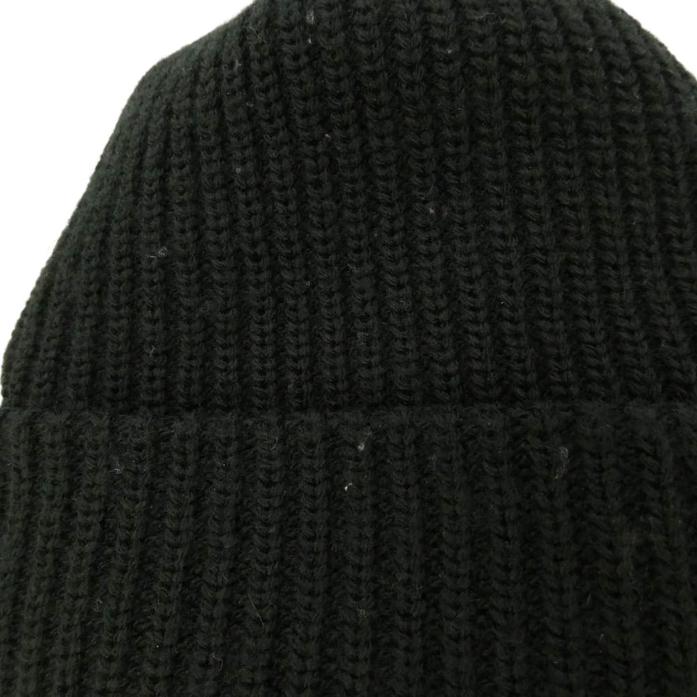Supreme シュプリーム ワングラム期 Loose Gauge Beanie ロゴ刺繍 ルーズゲージ アクリル ニット帽 ビーニー BLACK BLACK ブラック系【中古】