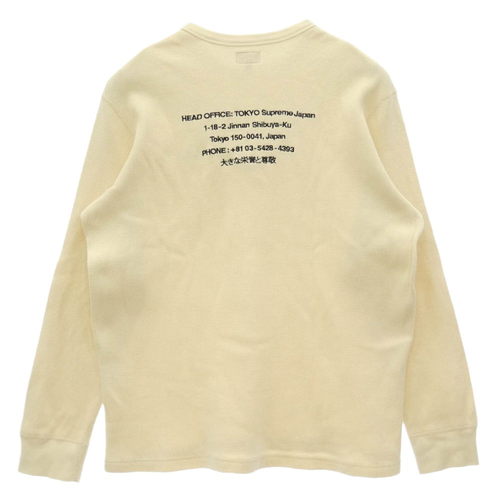 Supreme シュプリーム 19AW HQ Waffle Thermal ワッフル サーマル 長袖