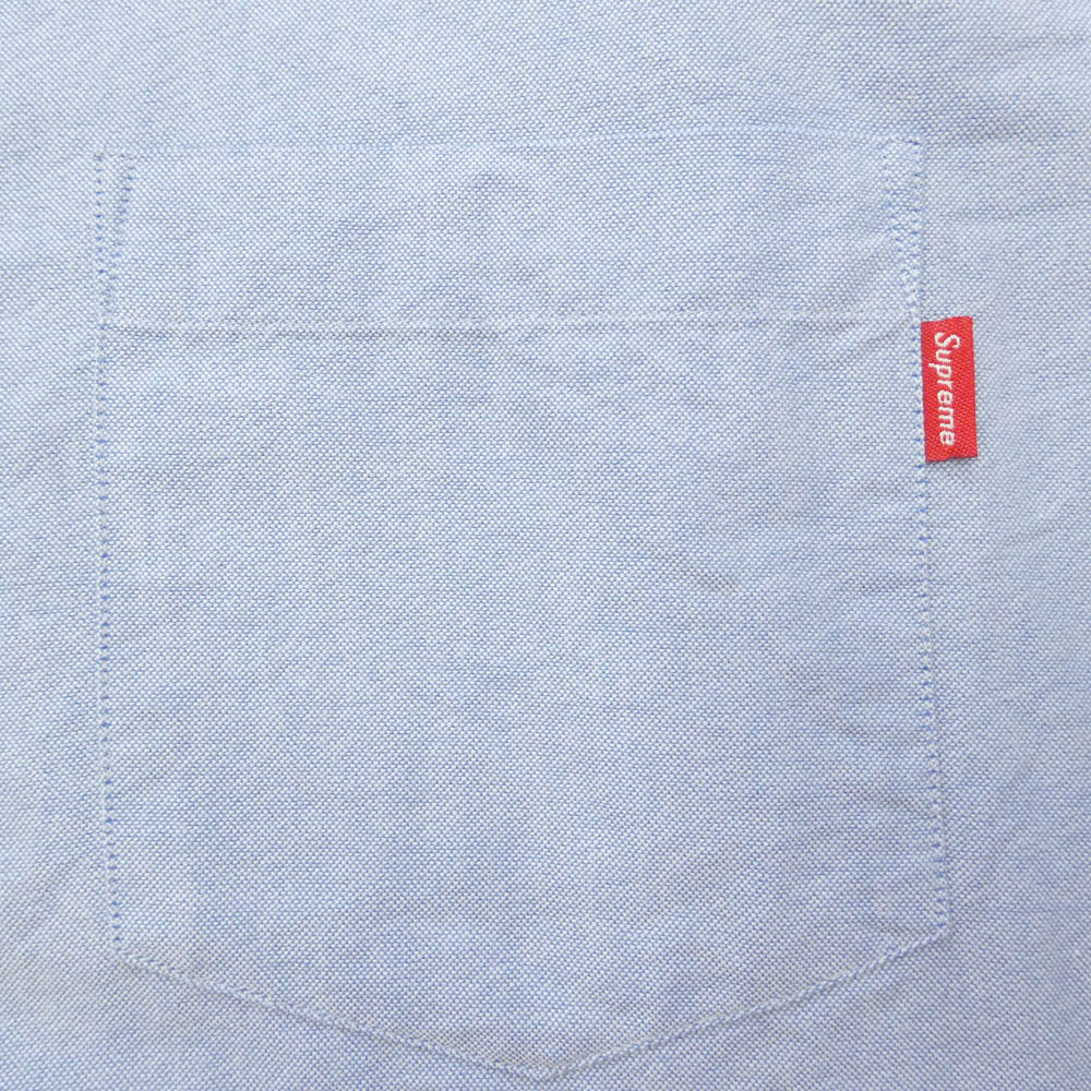 Supreme シュプリーム Oxford Shirt オックスフォード シャツ ボタンダウン 長袖シャツ ライトブルー系 L【中古】