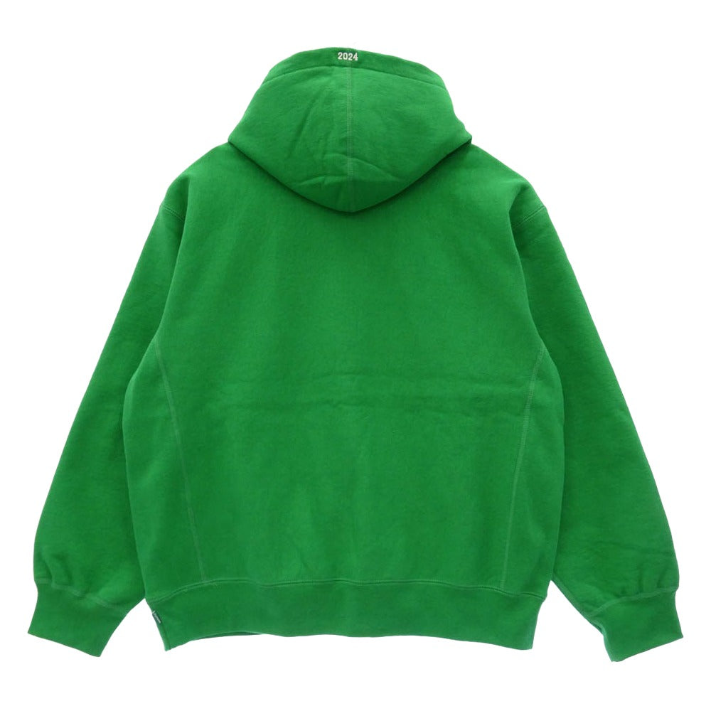Supreme シュプリーム 24AW Box Logo Hooded Sweatshirt ボックス ロゴ フーデッド スウェットシャツ フーディー パーカー グリーン系 L【極上美品】【中古】