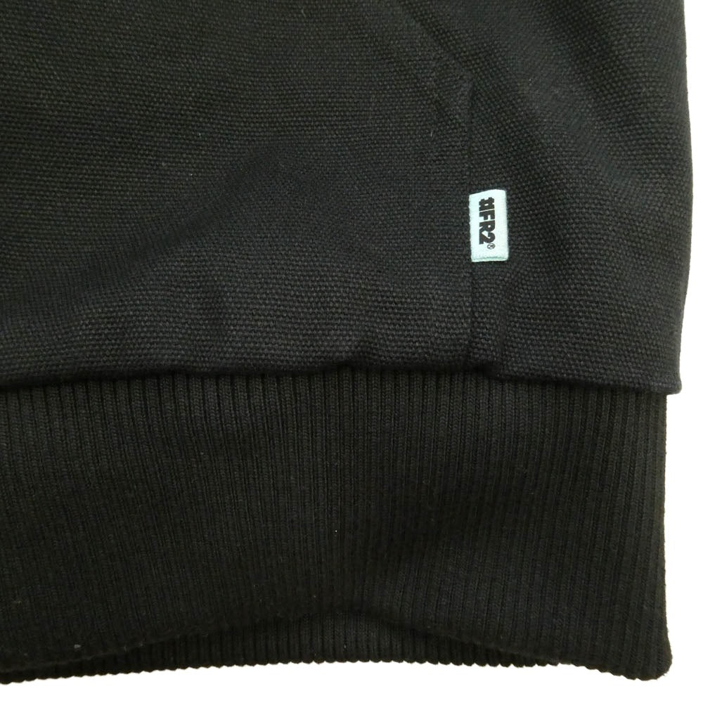 エフアール2 Snake&Skull Hooded Duck 港 アーム刺繍 ジップ アップ ワーク ジャケット ブラック系 M【中古】