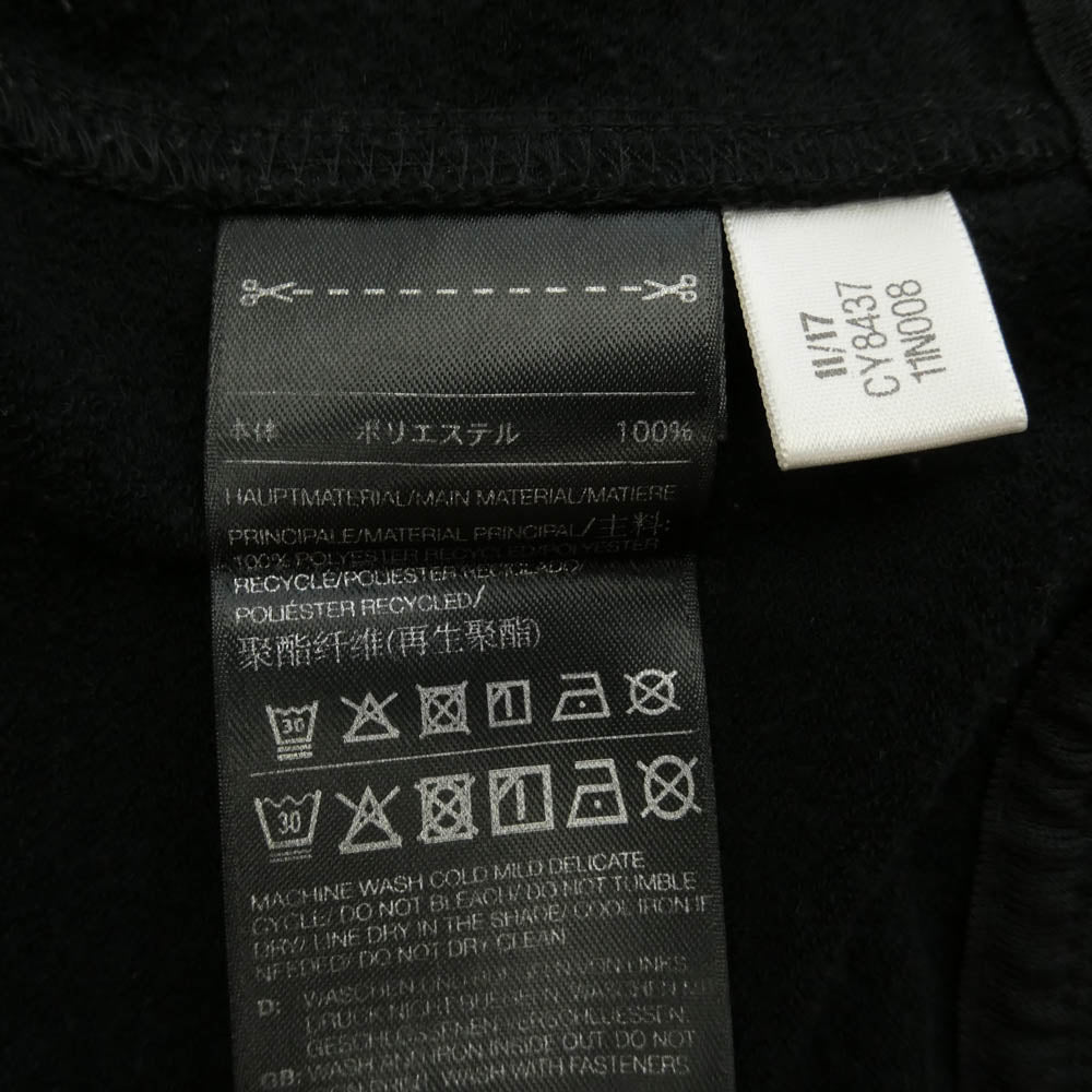 Y-3 Yohji Yamamoto ワイスリー ヨウジヤマモト 18SS CY8437 3BRANDES GRAPHIC OVERSIZED HOODIE バックブランドロゴ オーバーサイズ フルジップ パーカー ブラック系 M【中古】