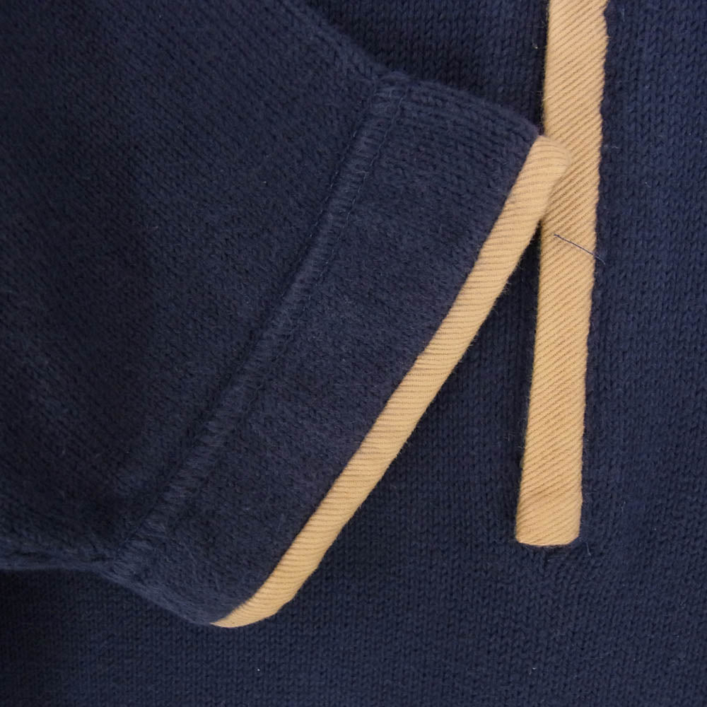 Brunello Cucinelli ブルネロクチネリ コットン ハーフジップ ニット ネイビー系 サイズ表記無【中古】