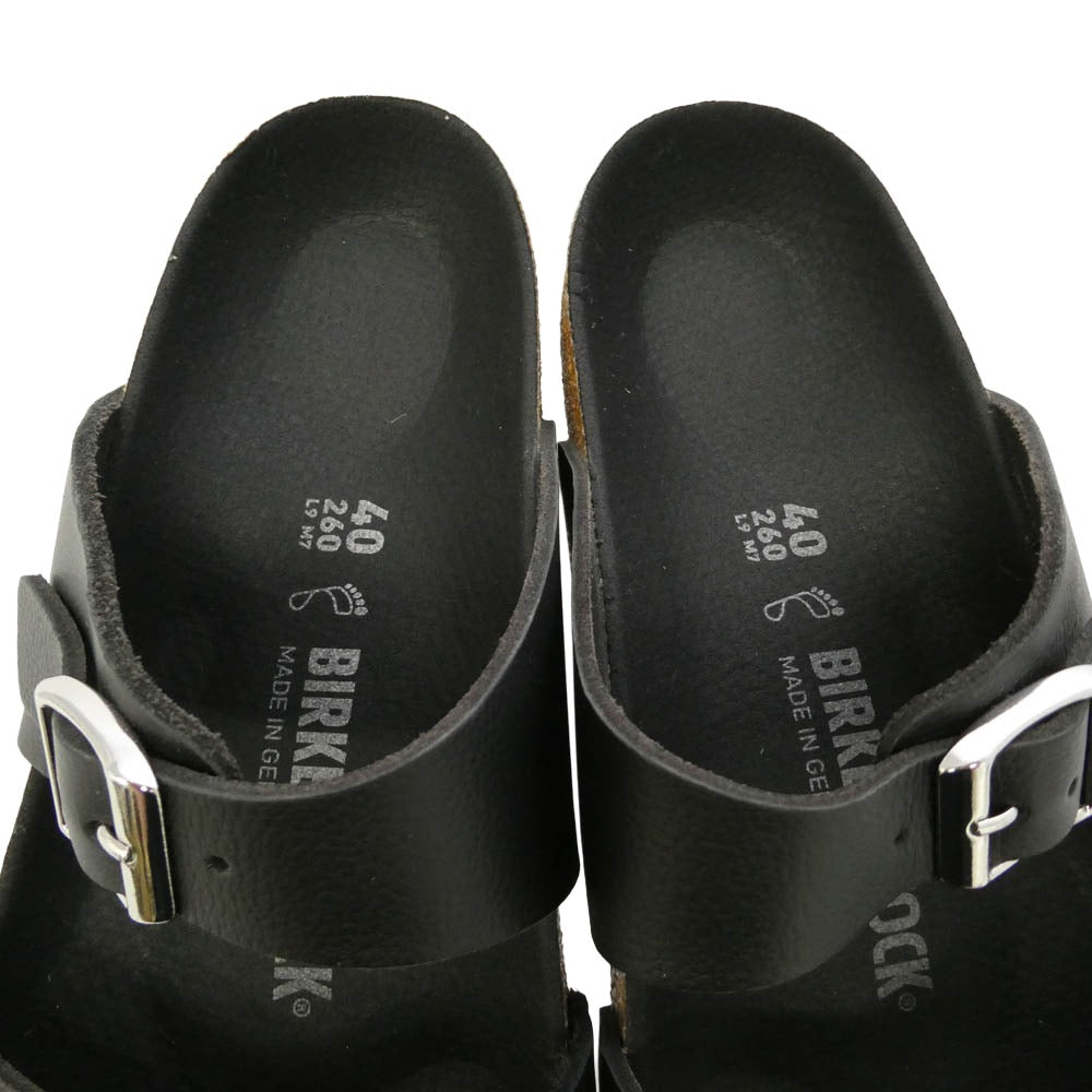 BIRKENSTOCK ビルケンシュトック SYDNEY BS EDIFICE 別注 シドニー サンダル ブラック系 40【新古品】【未使用】【中古】