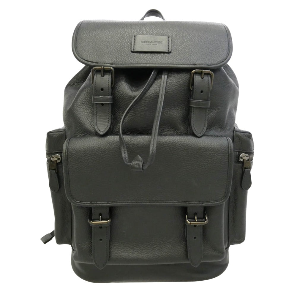 COACH コーチ L2321-CP046 スプリント バックパック レザー リュック ブラック系【中古】