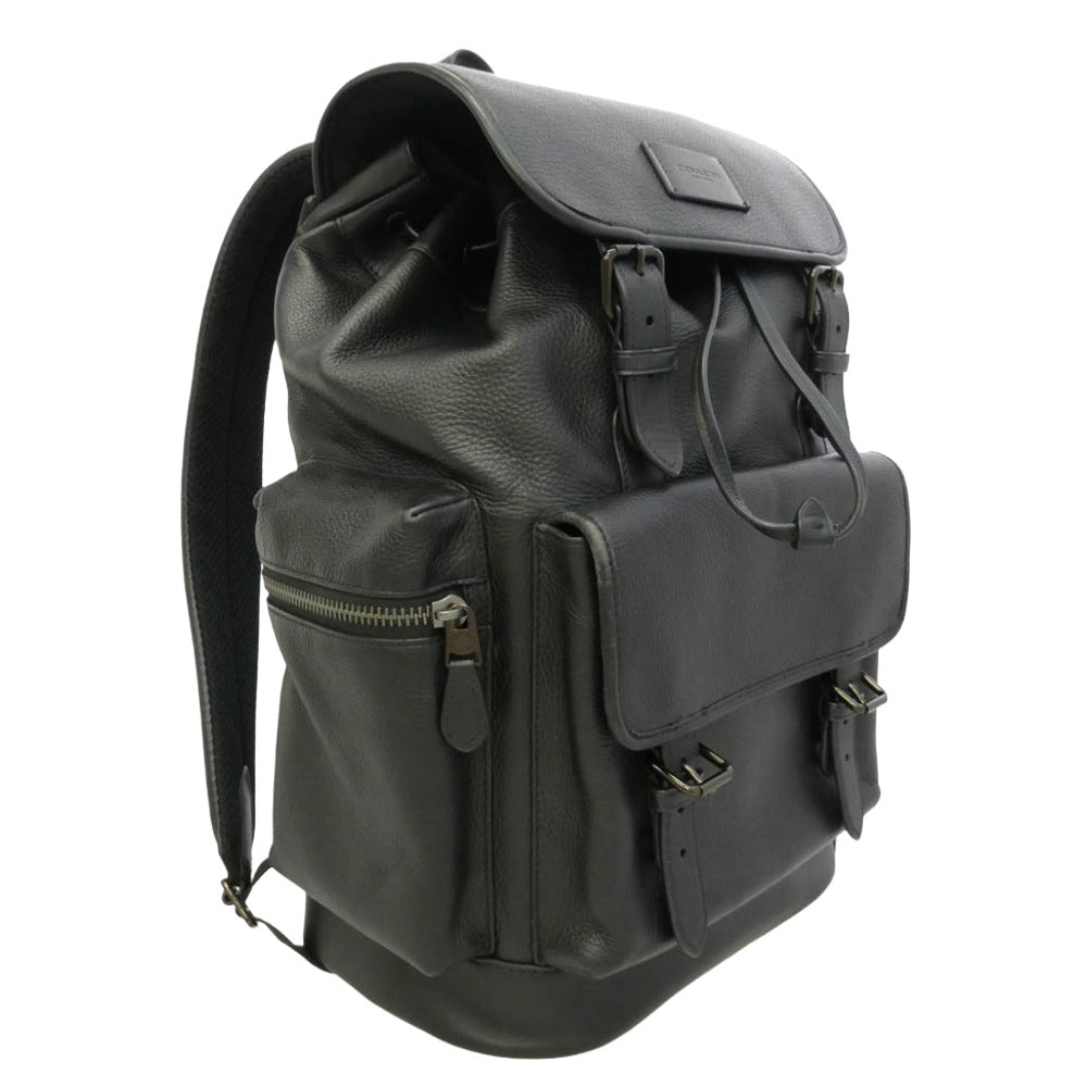 COACH コーチ L2321-CP046 スプリント バックパック レザー リュック ブラック系【中古】