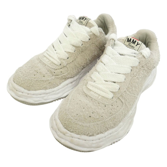 Maison MIHARA YASUHIRO メゾンミハラヤスヒロ 25SS A14FW730 WAYNE OG Sole Long Hair Suede Low-top Sneaker ウェイン オリジナルソール ロングヘアースウェード ローカットスニーカー グレー系 ホワイト系 EU40【中古】