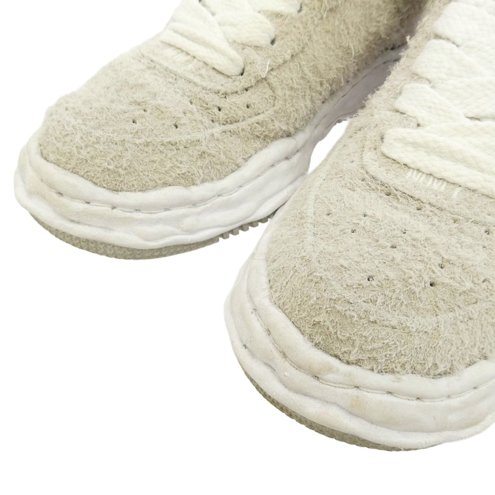 Maison MIHARA YASUHIRO メゾンミハラヤスヒロ 25SS A14FW730 WAYNE OG Sole Long Hair Suede Low-top Sneaker ウェイン オリジナルソール ロングヘアースウェード ローカットスニーカー グレー系 ホワイト系 EU40【中古】