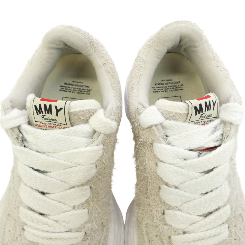 Maison MIHARA YASUHIRO メゾンミハラヤスヒロ 25SS A14FW730 WAYNE OG Sole Long Hair Suede Low-top Sneaker ウェイン オリジナルソール ロングヘアースウェード ローカットスニーカー グレー系 ホワイト系 EU40【中古】