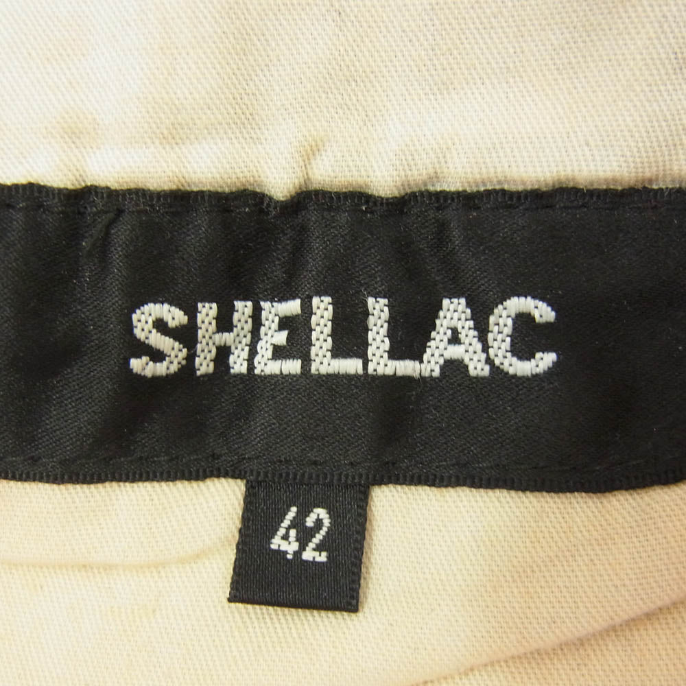 SHELLAC シェラック 33931 ハラコパッチ ストレッチ ストレート スリム スキニー デニム パンツ ジーンズ インディゴブルー系 42【中古】