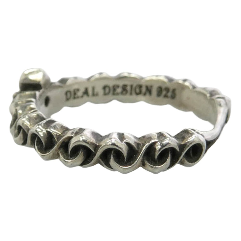 DEAL DESIGN ディールデザイン 18周年限定 エイトチェーン クロス ストーン リング タイニー シルバー系 約7号【中古】 DEAL DESIGN ディールデザイン 18周年限定 エイトチェーン クロス
