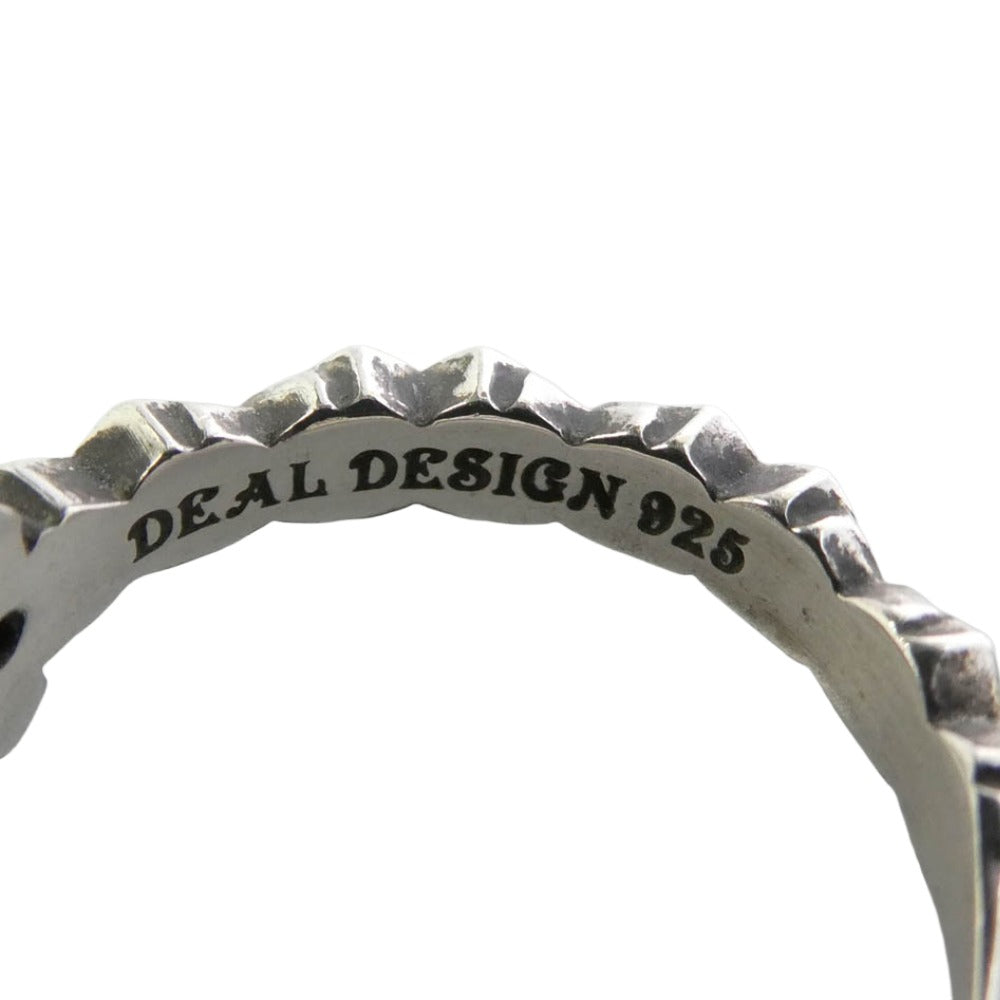 DEAL DESIGN ディールデザイン 18周年限定 エイトチェーン クロス ストーン リング タイニー シルバー系 約7号【中古】