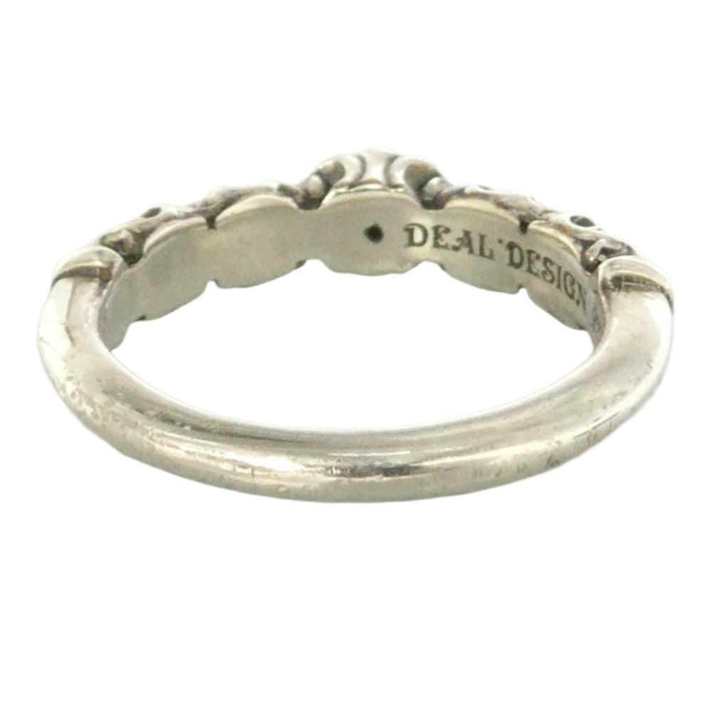 DEAL DESIGN ディールデザイン ゲートライン with stone ストーン リング シルバー系 8号【中古】
