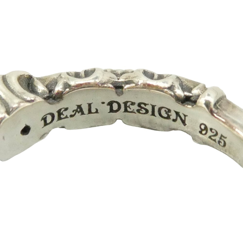 DEAL DESIGN ディールデザイン ゲートライン with stone ストーン リング シルバー系 8号【中古】