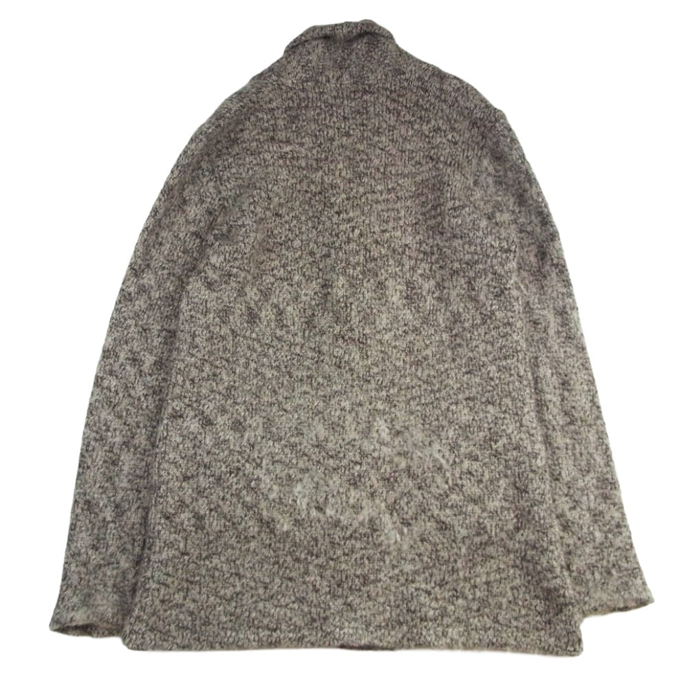 BACKBONE バックボーン 10AW BB10FW-KN20 ショールカラー ローゲージ アルパカ ウール ニット カーディガン ベージュ系 L【中古】