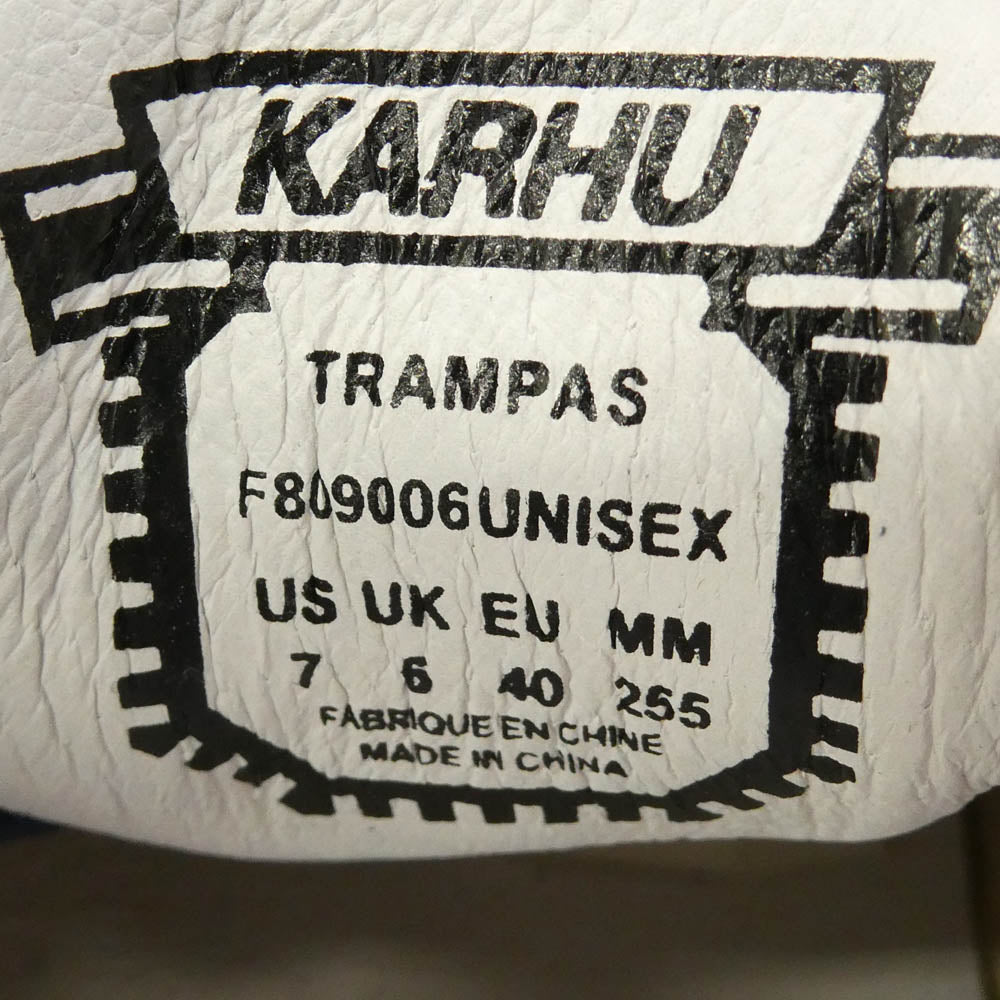 カルフ F809006 Trampas NAVY WHITE トランパス ネイビー ホワイト ローカット スニーカー ダークネイビー系 ホワイト系 US7【新古品】【未使用】【中古】