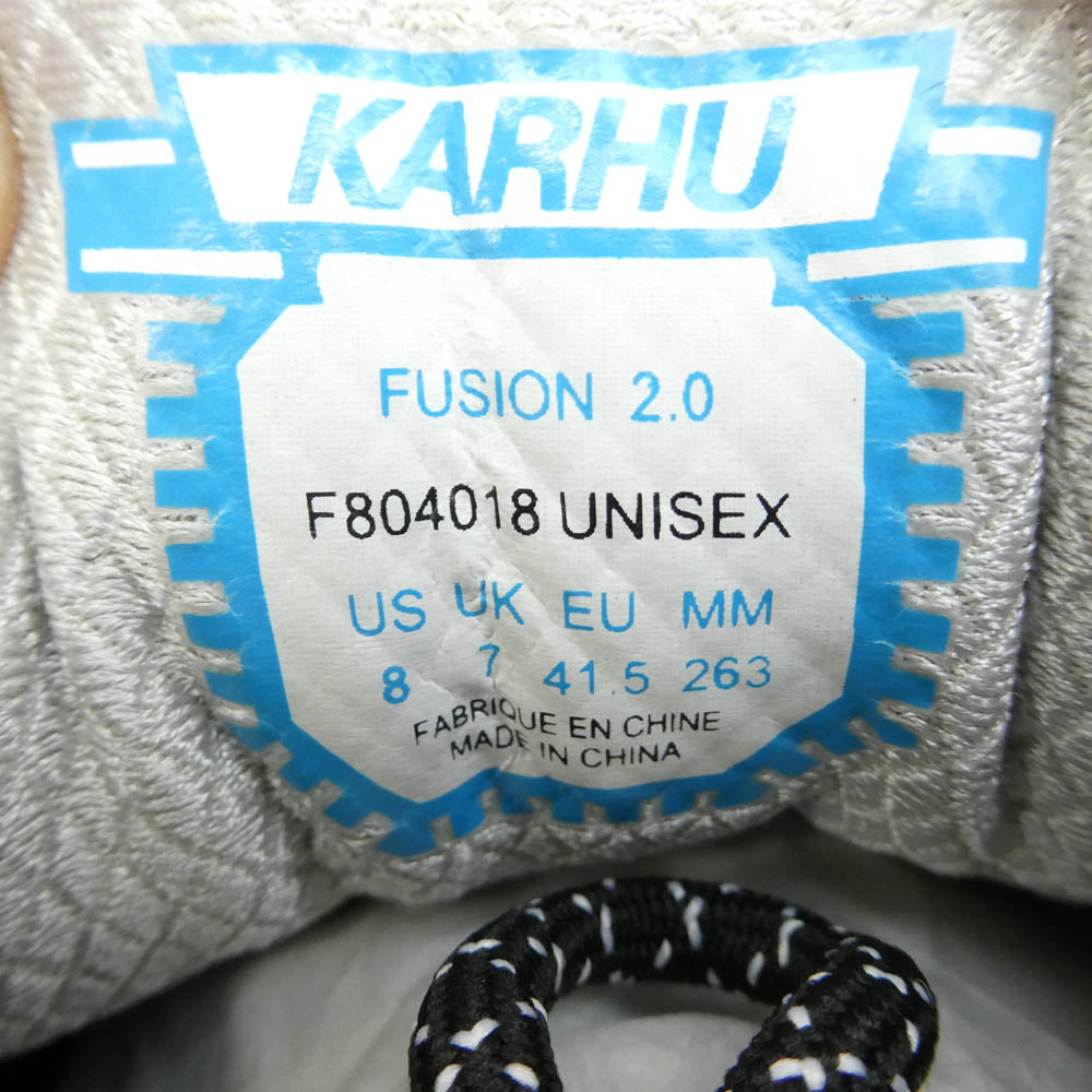 カルフ F804018 FUSION 2.0 BLACK BLACK フュージョン ランニングシューズ ローカットスニーカー ブラック系 US8【新古品】【未使用】【中古】