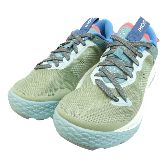 カルフ F204003 IKONI TRAIL OIL GREEN MINERAL BLUE イコニ トレイル ランニングシューズ ローカットスニーカー マルチカラー系 US8【新古品】【未使用】【中古】