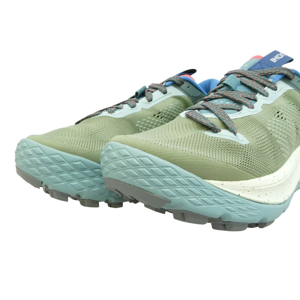カルフ F204003 IKONI TRAIL OIL GREEN MINERAL BLUE イコニ トレイル ランニングシューズ ローカットスニーカー マルチカラー系 US8【新古品】【未使用】【中古】
