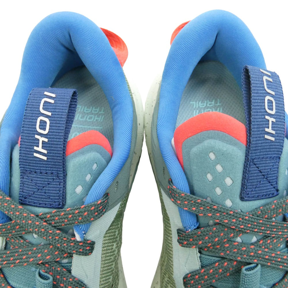 カルフ F204003 IKONI TRAIL OIL GREEN MINERAL BLUE イコニ トレイル ランニングシューズ ローカットスニーカー マルチカラー系 US8【新古品】【未使用】【中古】