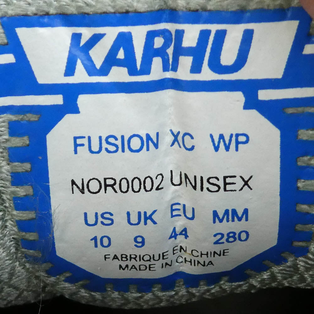 カルフ NOR0002 × Norbit FUSION XC WP BRUSHED NICKEL ノービット フュージョン ブラッシュド ニッケル ランニングシューズ ローカットスニーカー チャコール系 パープル系 US10【新古品】【未使用】【中古】