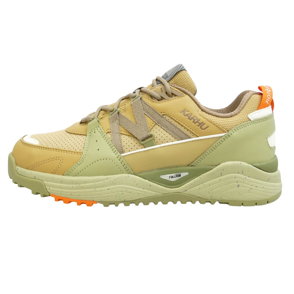 カルフ KARHU NOR0001 × Norbit FUSION XC ノービット フュージョン HAVE A NICE HIKE SAGE GREEN BEIGE ランニングシューズ ローカットスニーカー マルチカラー系 US9.5【新古品】【未使用】【中古】 カルフ NOR0001 × Norbit FUSION XC WP ノービット フュージョン HAVE