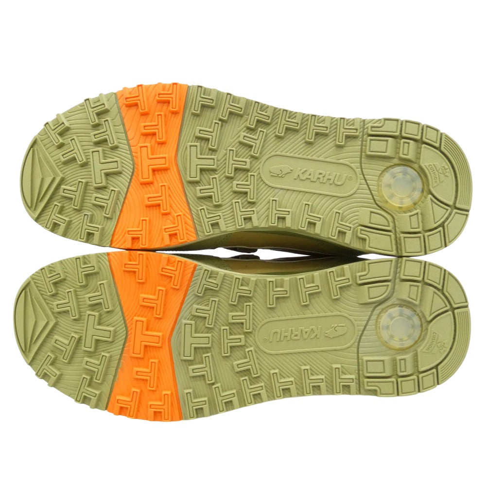 カルフ NOR0001 × Norbit FUSION XC ノービット フュージョン HAVE A NICE HIKE SAGE GREEN BEIGE ランニングシューズ ローカットスニーカー マルチカラー系 US9.5【新古品】【未使用】【中古】