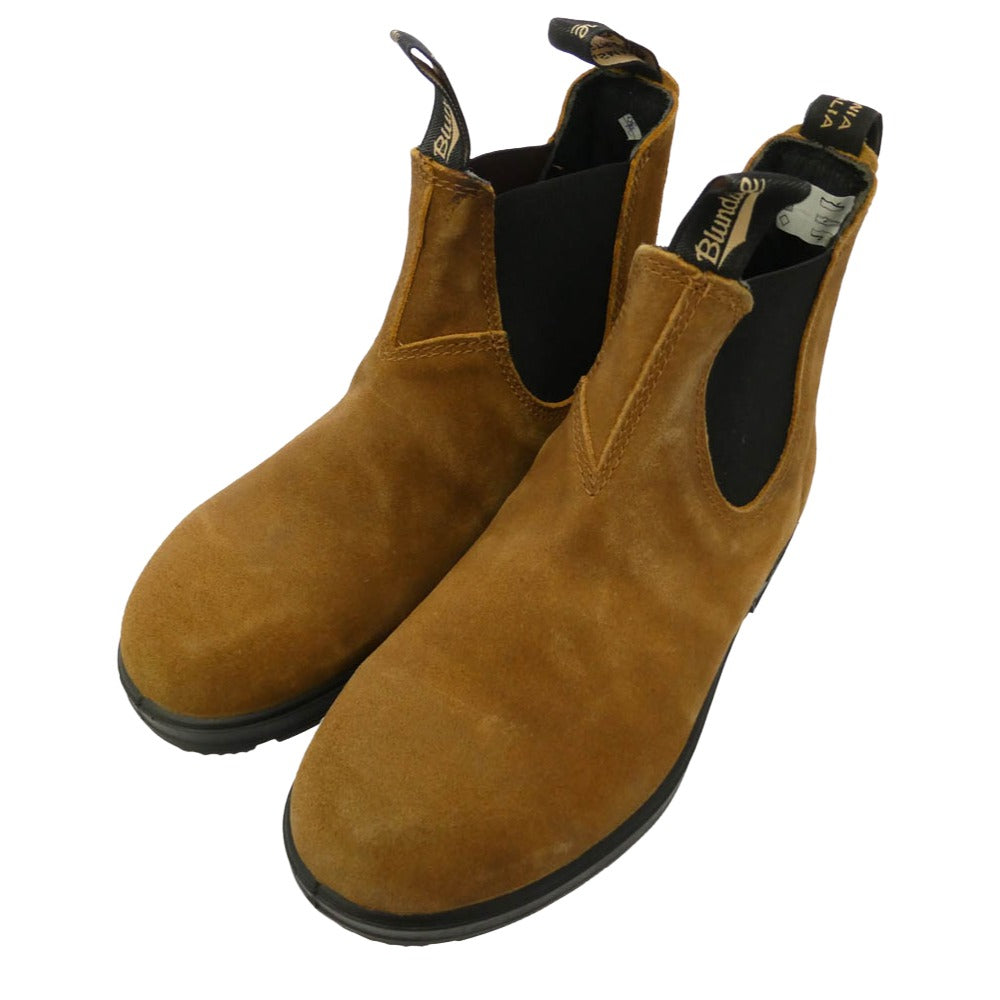 ブランドストーン 1911 ELASTIC SIDED SUEDE BOOT TOBACCO エラスティック スエード チェルシー サイドゴア ショート ブーツ タバコ ブラウン系 UK5【中古】