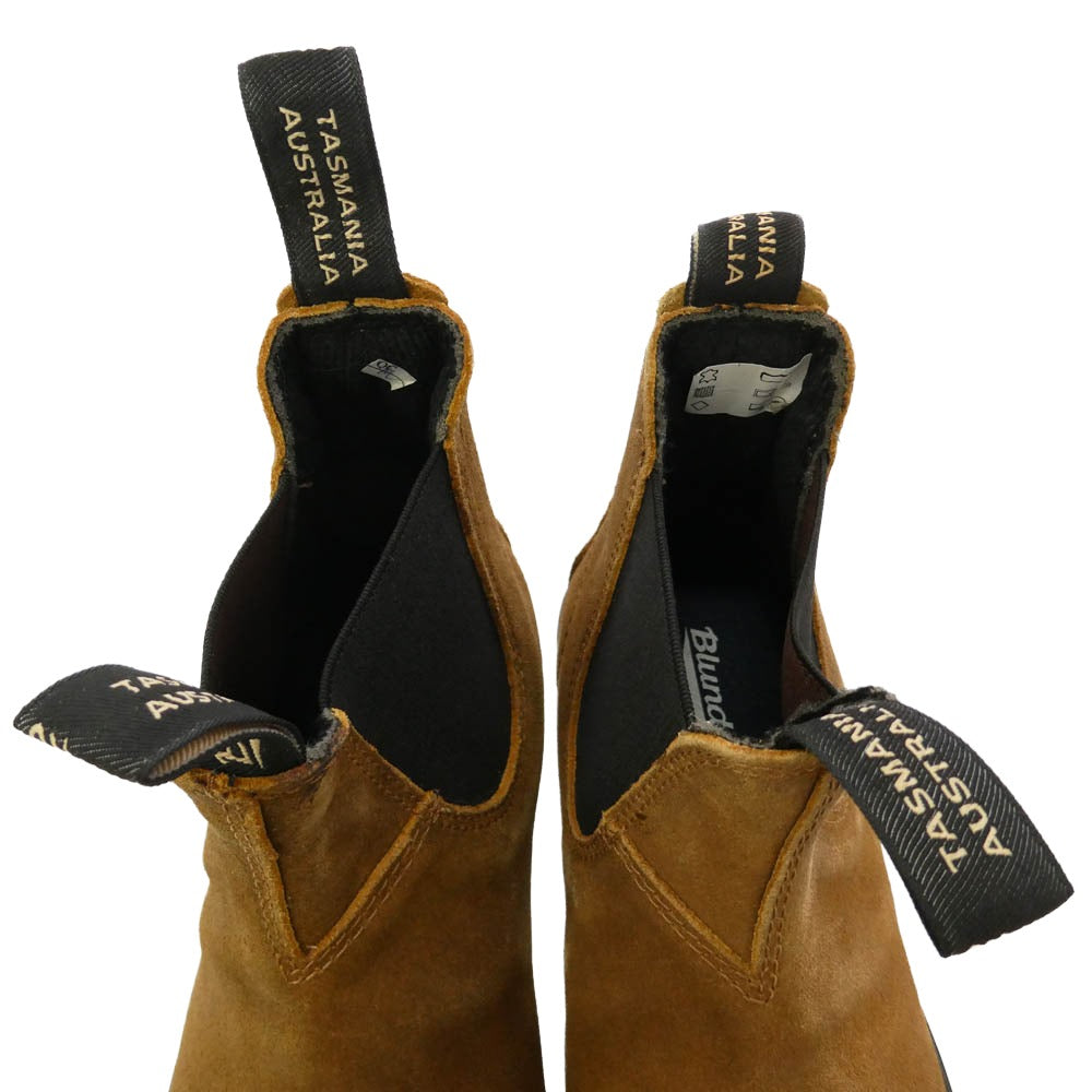 ブランドストーン 1911 ELASTIC SIDED SUEDE BOOT TOBACCO エラスティック スエード チェルシー サイドゴア ショート ブーツ タバコ ブラウン系 UK5【中古】