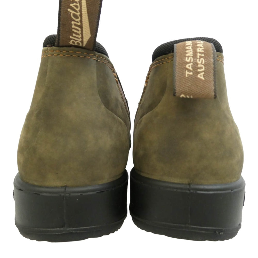 ブランドストーン 2036 ORIGINALS SLIP ON LEATHER LOW CUT SHOES オリジナル スリッポン スエード レザー ローカット シューズ ブラウン系 UK8【美品】【中古】