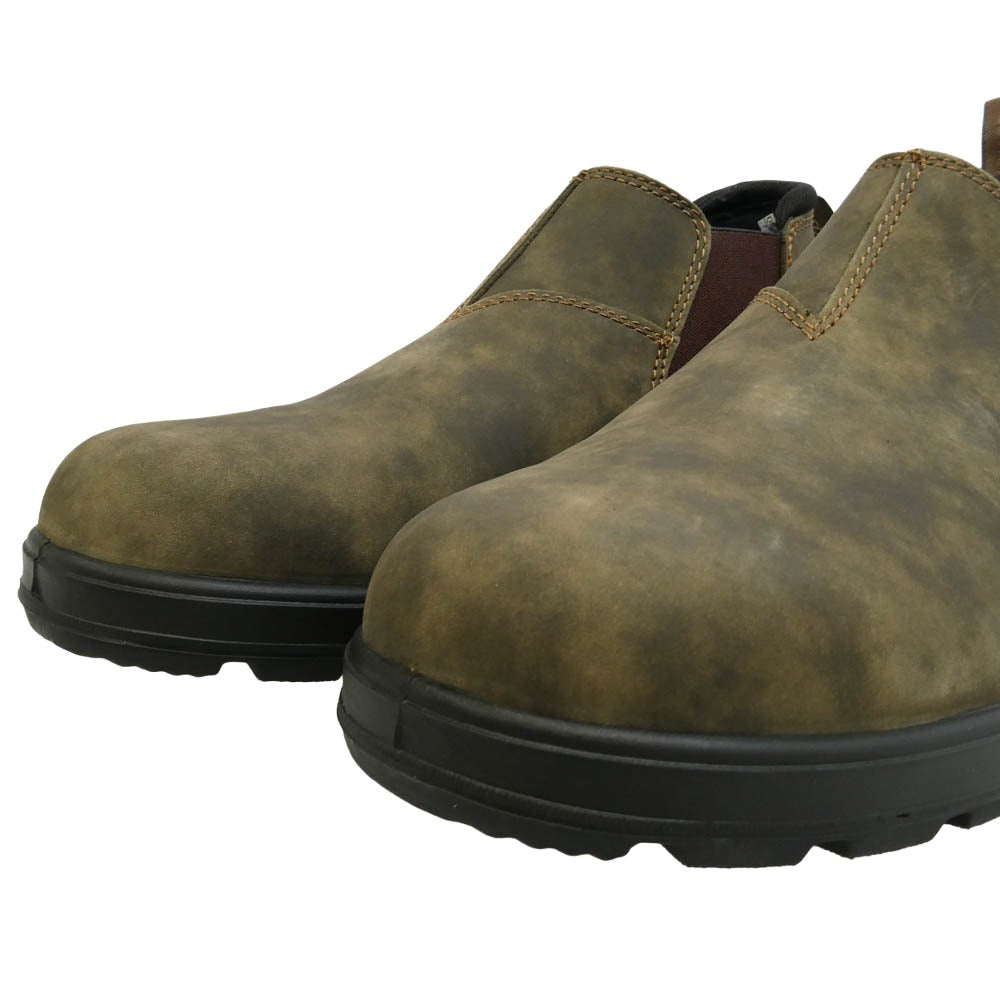 ブランドストーン 2036 ORIGINALS SLIP ON LEATHER LOW CUT SHOES オリジナル スリッポン スエード レザー ローカット シューズ ブラウン系 UK8【美品】【中古】