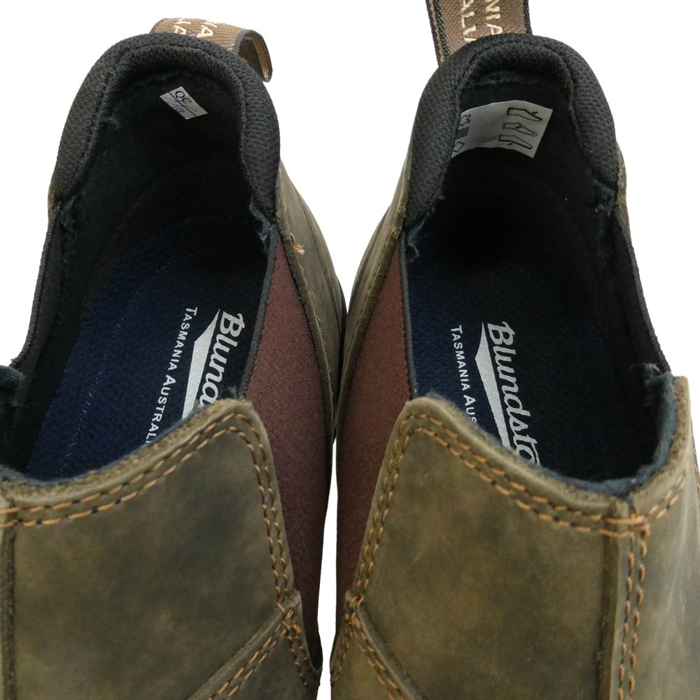 ブランドストーン 2036 ORIGINALS SLIP ON LEATHER LOW CUT SHOES オリジナル スリッポン スエード レザー ローカット シューズ ブラウン系 UK8【美品】【中古】