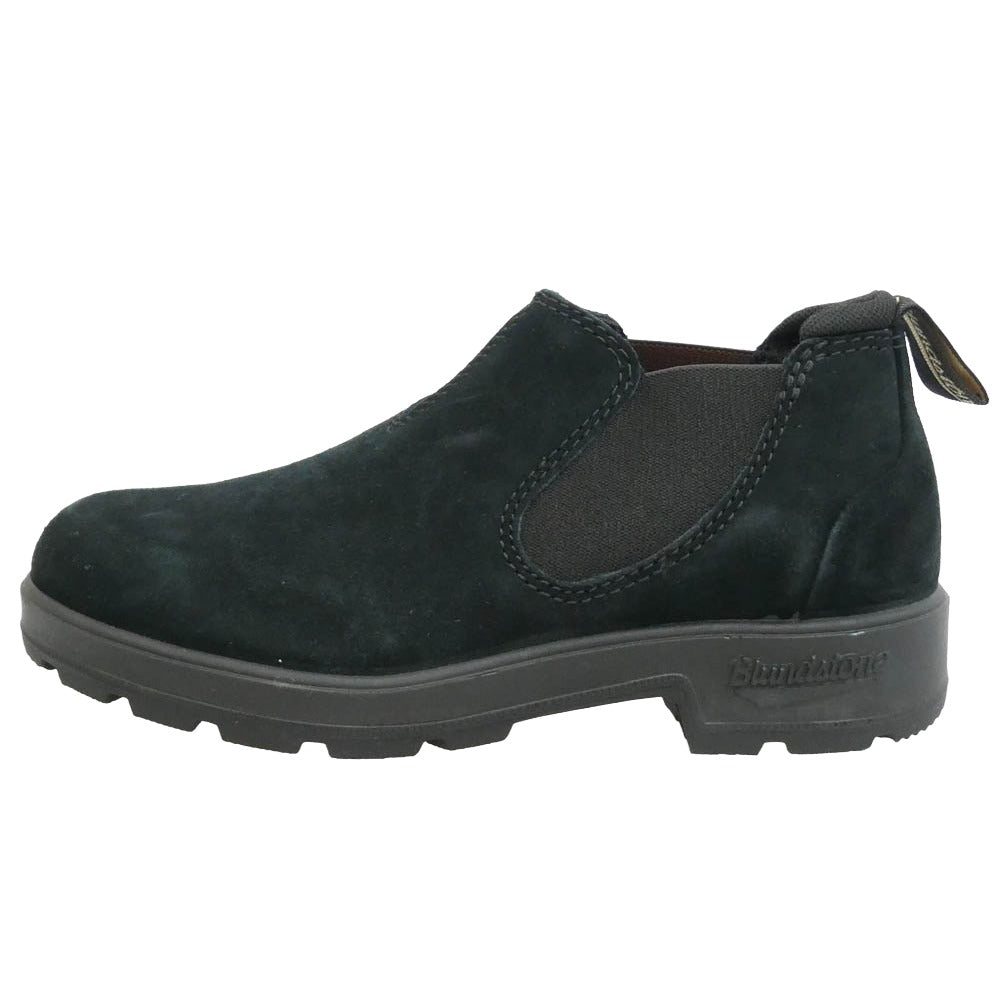 ブランドストーン 1605 ORIGINALS SLIP ON LEATHER LOW CUT SHOES オリジナル スリッポン スエード レザー ローカット シューズ ブラック系 UK3【美品】【中古】