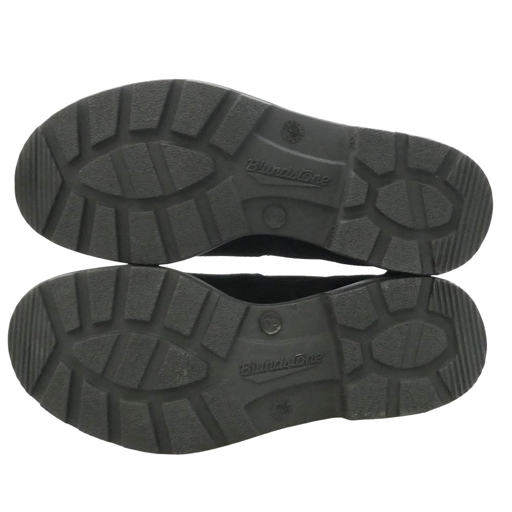 ブランドストーン 1605 ORIGINALS SLIP ON LEATHER LOW CUT SHOES オリジナル スリッポン スエード レザー ローカット シューズ ブラック系 UK3【美品】【中古】