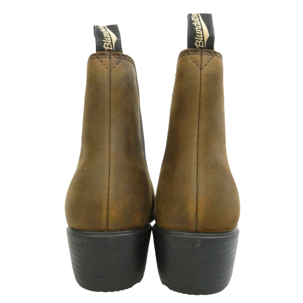 ブランドストーン 1673 Elastic Leather Chelsea Lug Boots エラスティック スエード レザー サイドゴア チェルシー ショート ブーツ ブラウン系 UK7【美品】【中古】