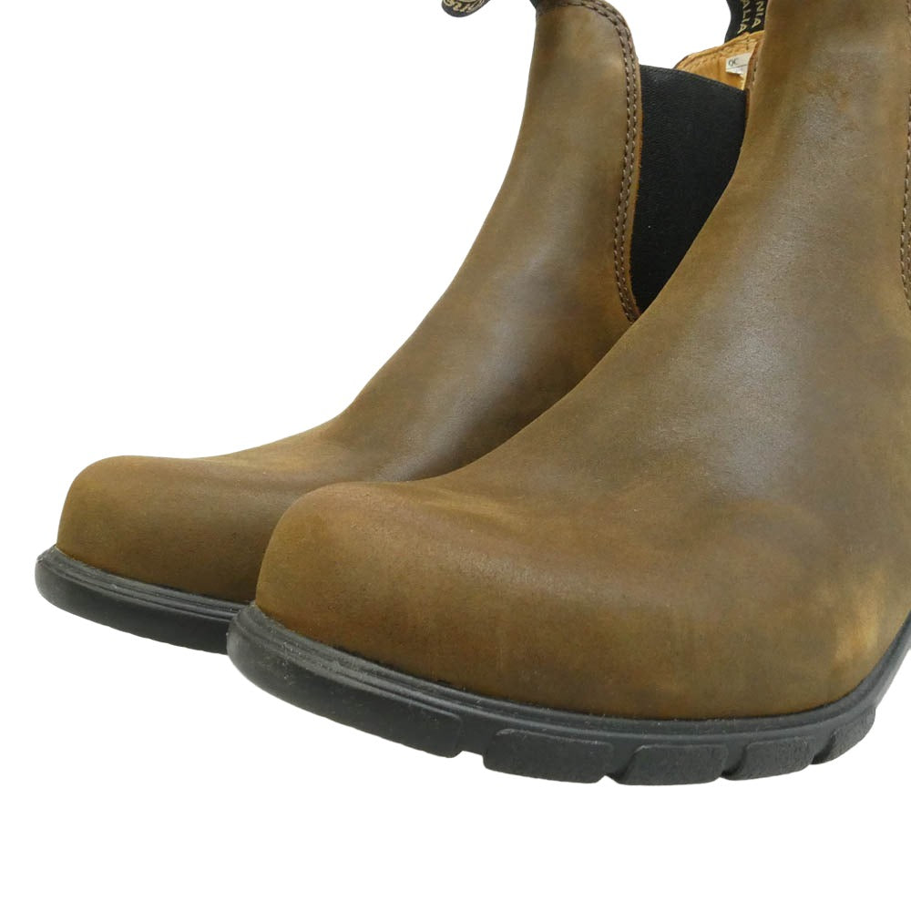 ブランドストーン 1673 Elastic Leather Chelsea Lug Boots エラスティック スエード レザー サイドゴア チェルシー ショート ブーツ ブラウン系 UK7【美品】【中古】