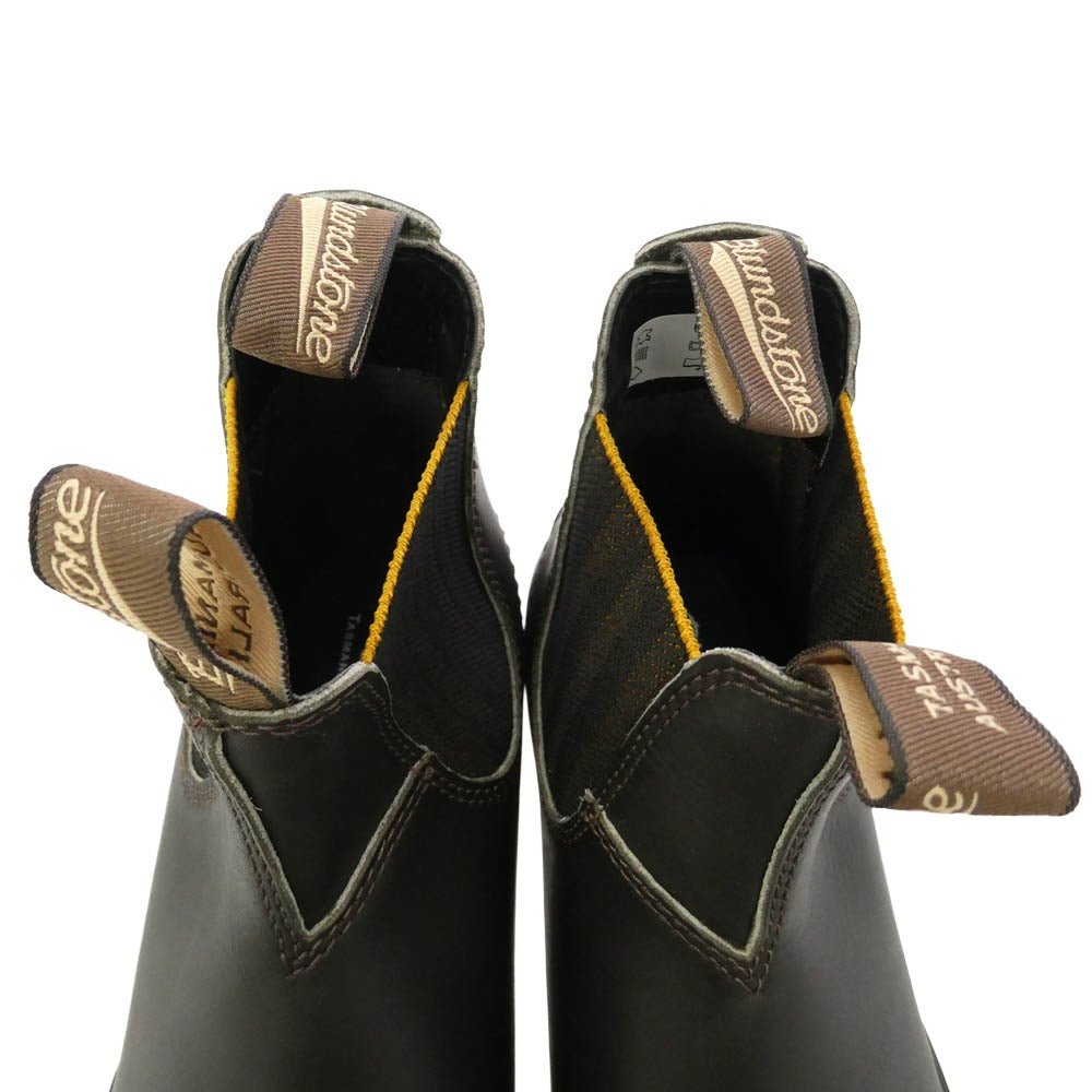 ブランドストーン 2403 Leather Chelsea Lug Boots レザー サイドゴア チェルシー ショート ブーツ ブラック系 UK6【極上美品】【中古】