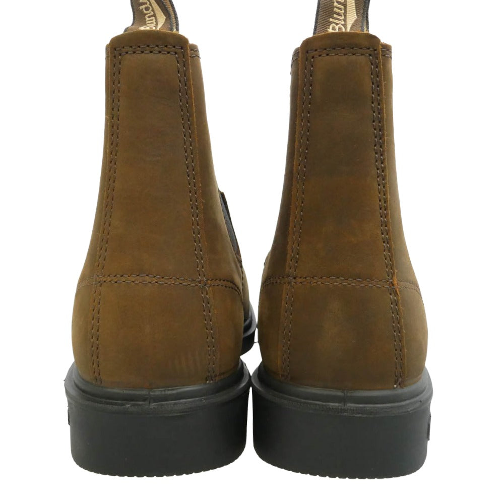 ブランドストーン 2029 Elastic Leather Chelsea Lug Boots Antique brown エラスティック アンティークブラウン スエード レザー サイドゴア チェルシー ショート ブーツ ブラウン系 UK9【美品】【中古】