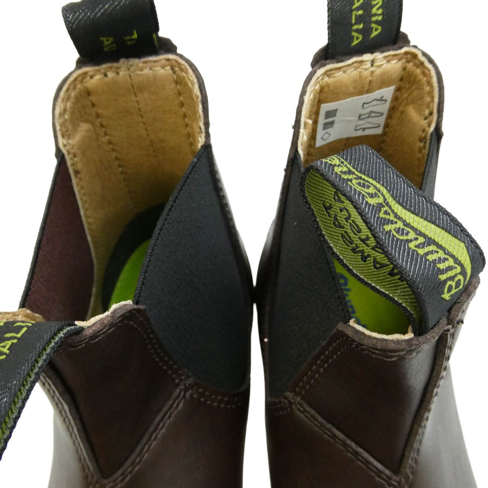 ブランドストーン 2116 Elastic Leather Chelsea Lug Boots エラスティック レザー サイドゴア チェルシー ショート ブーツ ダークブラウン系 UK4【極上美品】【中古】