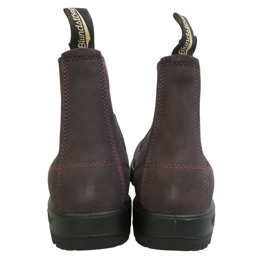 ブランドストーン 2448 Leather Chelsea Lug Boots スエード レザー サイドゴア チェルシー ショート ブーツ パープル系 UK9【美品】【中古】