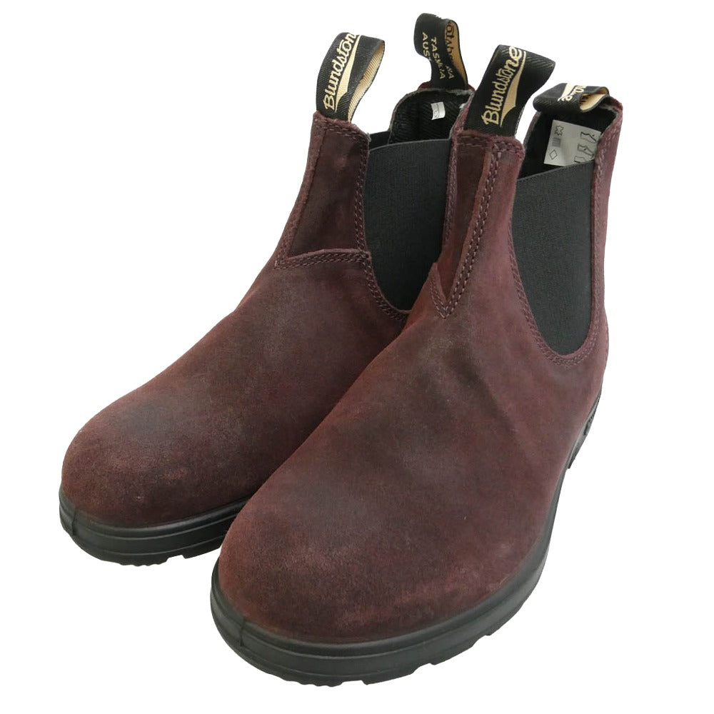 ブランドストーン 2409 Leather Chelsea Lug Boots スエード レザー サイドゴア チェルシー ショート ブーツ ダークブラウン系 UK6【美品】【中古】