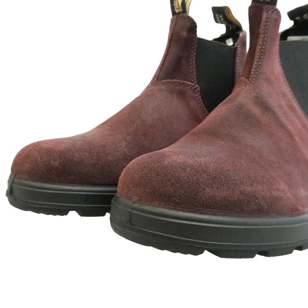 ブランドストーン 2409 Leather Chelsea Lug Boots スエード レザー サイドゴア チェルシー ショート ブーツ ダークブラウン系 UK6【美品】【中古】