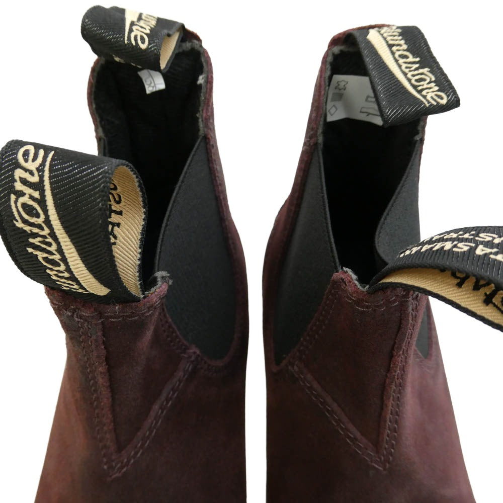 ブランドストーン 2409 Leather Chelsea Lug Boots スエード レザー サイドゴア チェルシー ショート ブーツ ダークブラウン系 UK6【美品】【中古】
