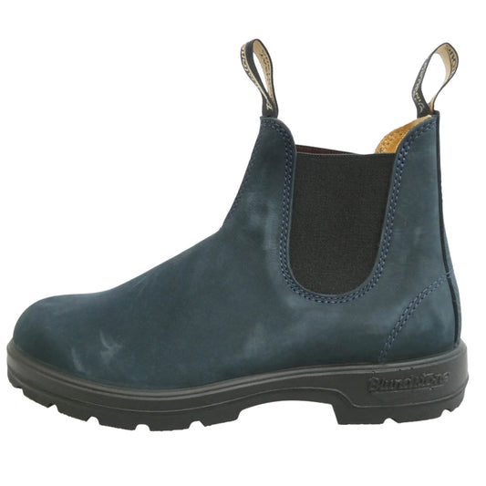 ブランドストーン 1940 Leather Chelsea Lug Boots スエード レザー サイドゴア チェルシー ショート ブーツ ダークネイビー系 UK6【美品】【中古】