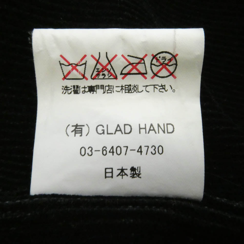 BY GLADHAND バイグラッドハンド 14AW BYGH-14-AW-04 カウハイド レザー カー コート ジャケット 裏地コーデュロイ ブラウン系 M【中古】