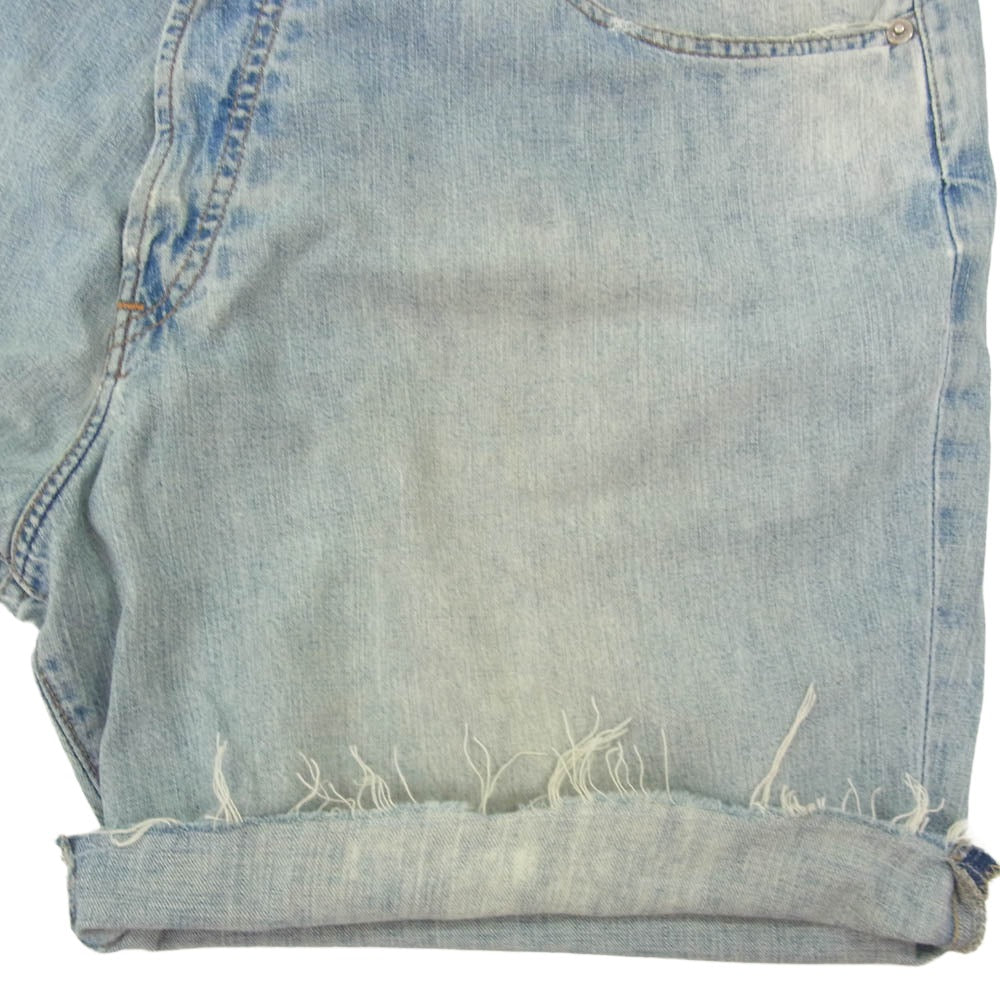 RRL ダブルアールエル Baggy Denim Cut Off Shorts バギー カットオフ デニム ショートパンツ インディゴブルー系 36【中古】