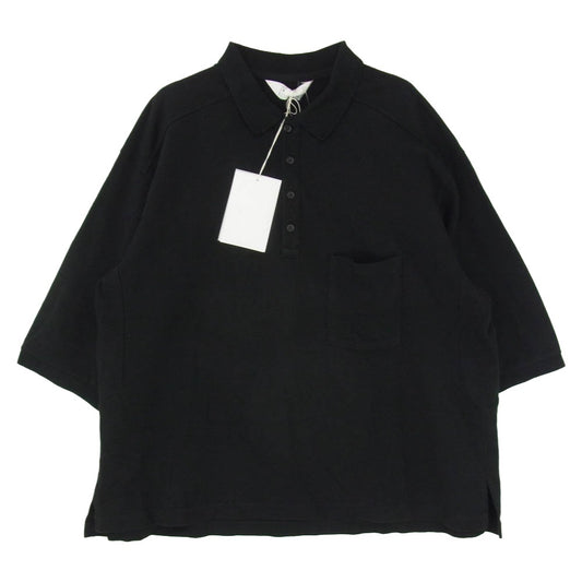 ANCELLM アンセルム ANC-CT104 S/S POLO SHIRT 鹿の子 半袖 ポロシャツ ブラック系 2【中古】