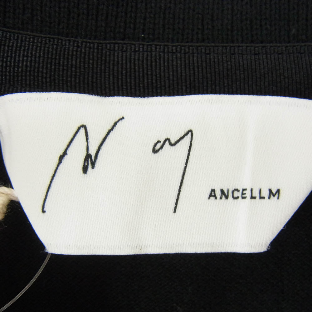 ANCELLM アンセルム ANC-CT104 S/S POLO SHIRT 鹿の子 半袖 ポロシャツ ブラック系 2【中古】